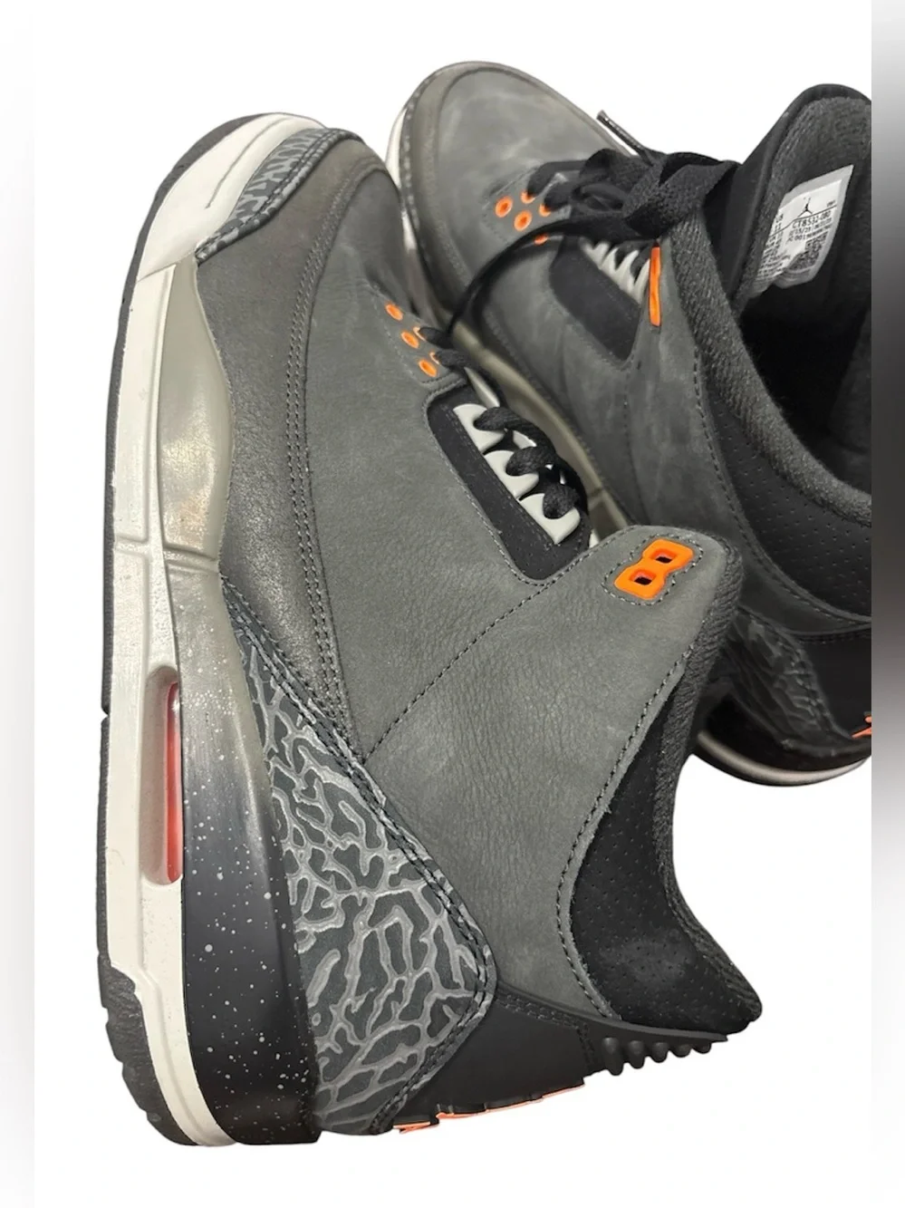 Nike Air Jordan 3 Retro Night Stadium Total Orange CT8532-080 Men's (Like New)